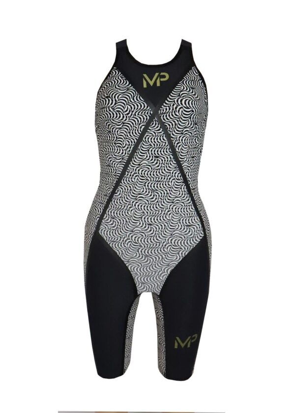 Phelps Women's Matrix Closed Back Kneesuit - Black/ Multi-0