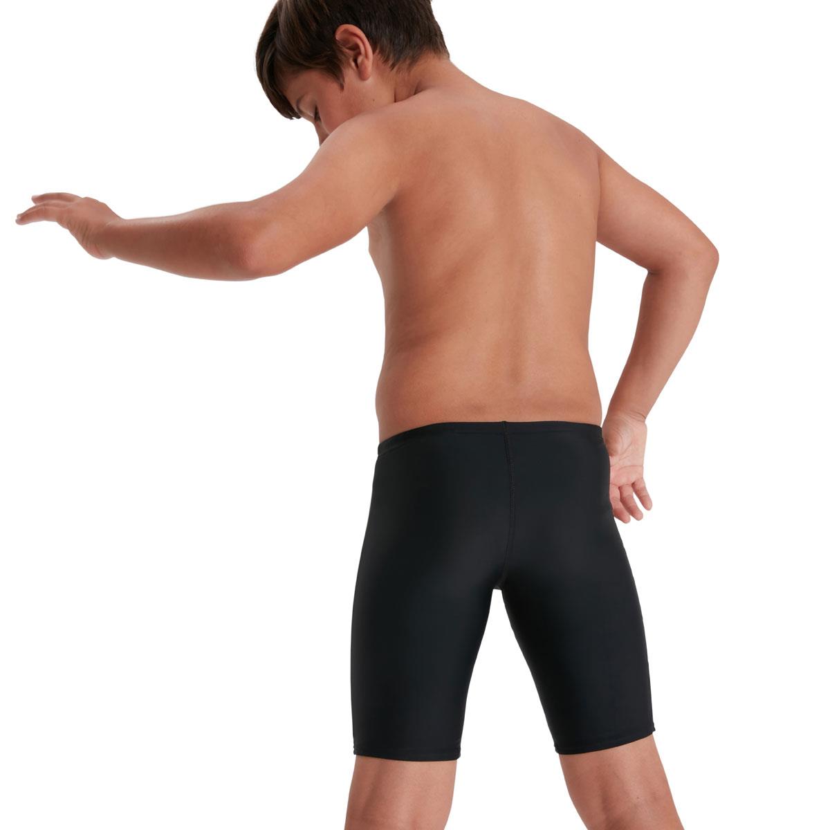 Speedo Boy's Medley Logo Jammer - Black/ Atomic Lime-564600