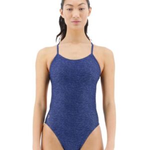 TYR Lapped Cutout Fit Swimsuit - Navy-0