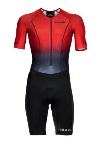 HUUB Men's Commit Long Course Tri Suit - Red/ Black