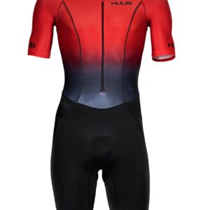 HUUB Men's Commit Long Course Tri Suit - Red/ Black