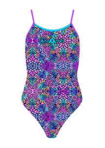 AMANZI Girl's Feline Wild Pro Back Swimsuit