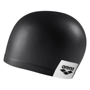Arena Logo Moulded Swim Cap - Black-0