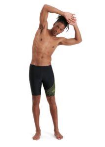 Speedo Medley Logo Jammer - Black/ Atomic Lime