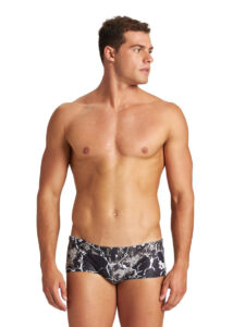 Arena Earth Texture Low Waist Short - Black/ Black Multi