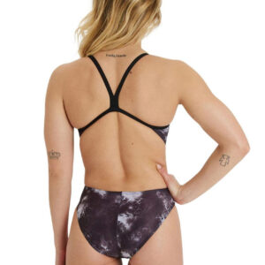 Arena Allover Challenge Back Swimsuit – Black/ Black Multi