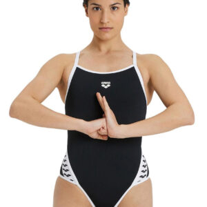 Arena Icons Superfly Back Swimsuit - Black/ White