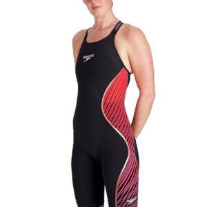 Women's Racing Swimsuit - Night Flare Print - Speedo Fastskin LZR Pure Intent Closedback Kneeskin