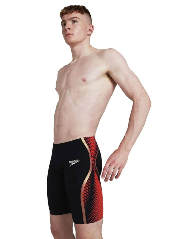 Men's Racing Swimsuit - Speedo Fastskin LZR Pure Intent Jammers - Night Flare Print