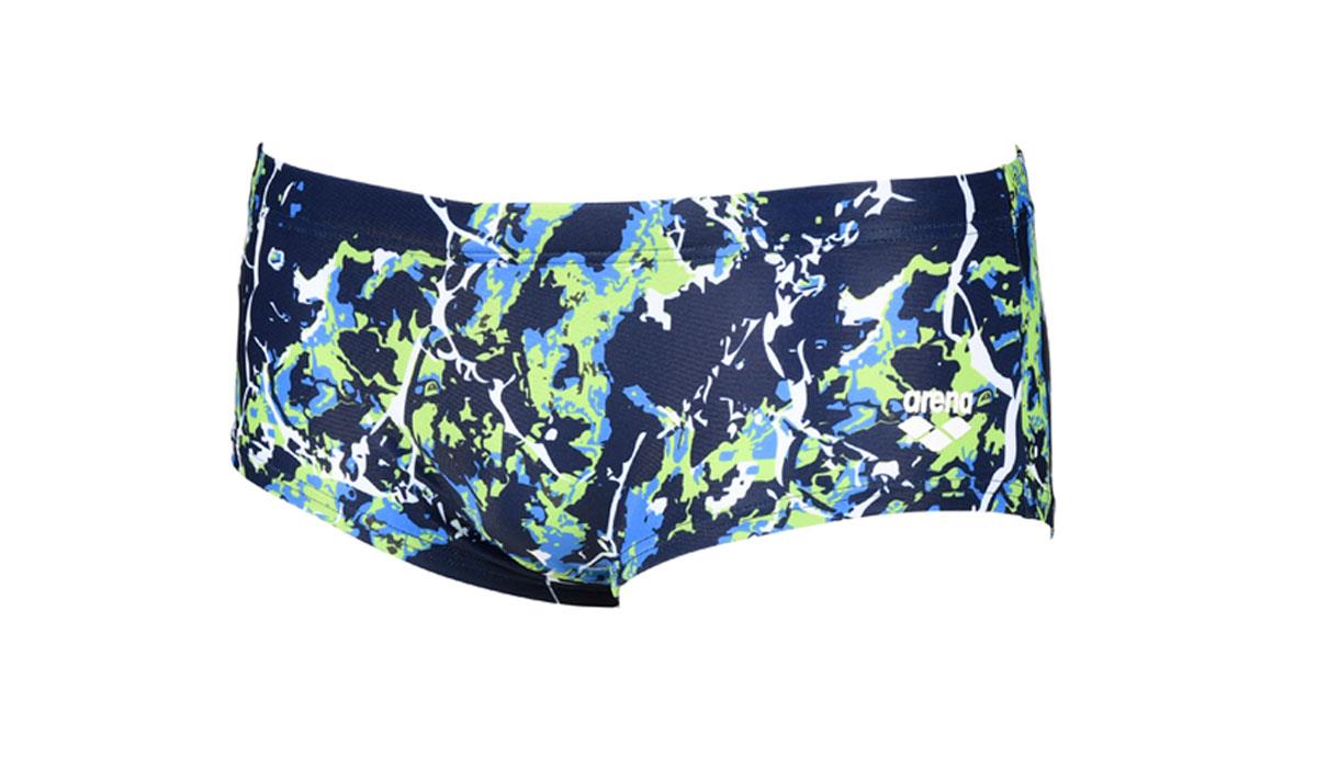 Arena Earth Texture Low Waist Short - Navy/ Green Multi-565813