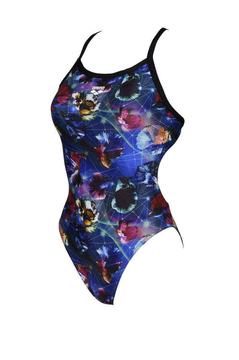 Arena Allover Challenge Back Swimsuit - Black/ Multi-565803