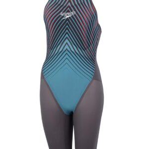 Speedo Fastskin LZR Pure Valor Openback Kneeskin - Night Flare-0
