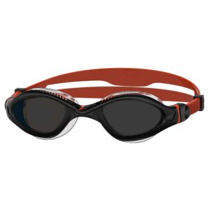 Zoggs Tiger LSR+ Goggles - Black/ Orange/ Smoke Tint-0