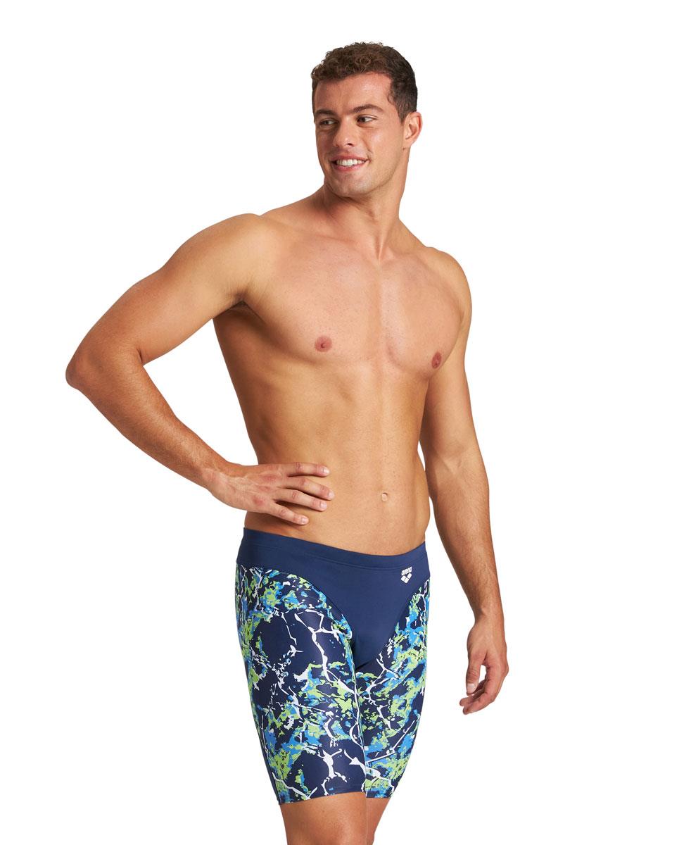 Arena Earth Texture Jammer - Navy/ Green Multi-0