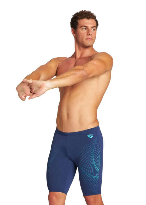 Arena Men's Spiral Vision Jammer - Navy / White