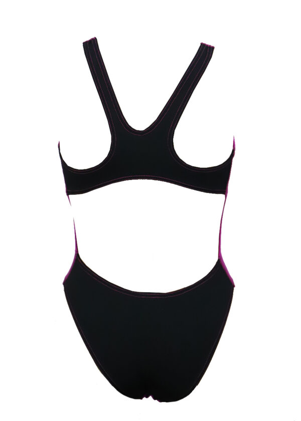 Akron Girls Babbitt Evo Swimsuit – Deejay Pink/Black
