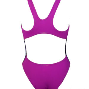 Akron Girls Babbitt Evo Swimsuit – Navy Blue/Deejay Pink