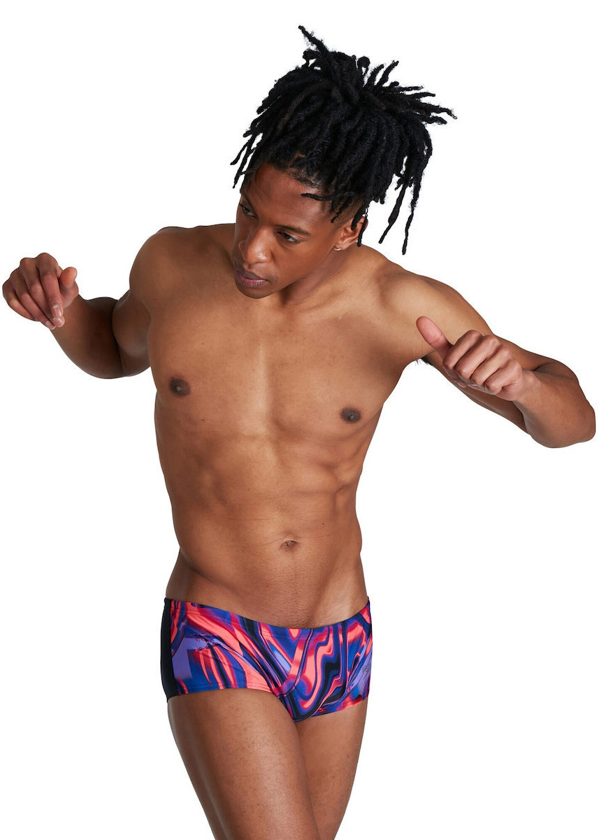 Speedo Allover Digital 14cm Brief - Black/ Red/ Blue/ Ultraviolet