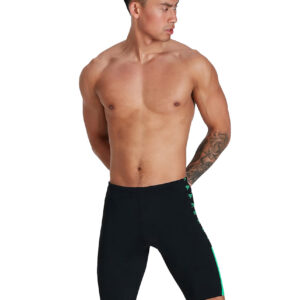 Speedo Boom Logo Splice Jammer - Black/ Fake Green-0