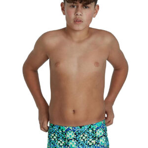 Speedo Boy's Pond Life 13cm Brief - Green/ Adriaic/ Yellow/ Blue/ Black-0