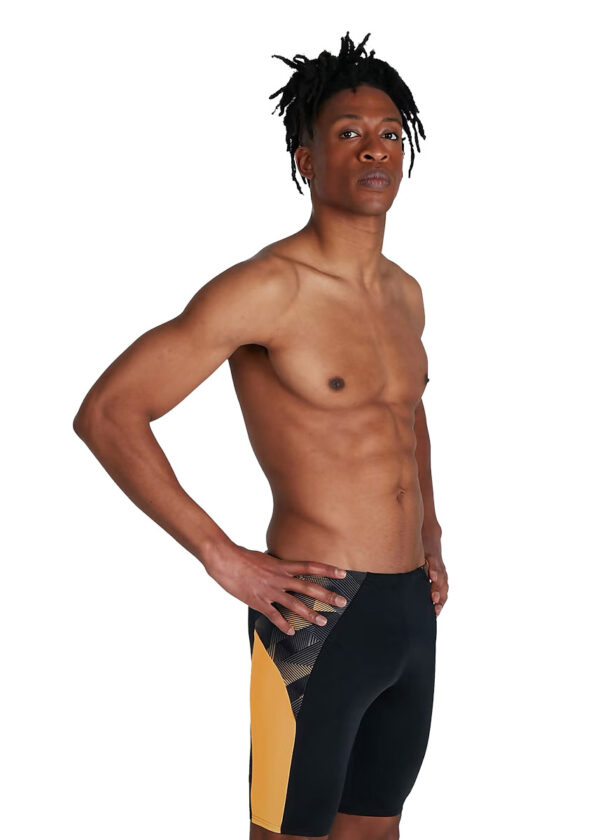 Speedo ECO END+ Splice Jammer - Black/ Papaya Punch/ USA Charcoal