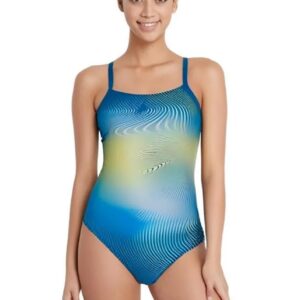 Aqua Sphere Essential Open Back Swimsuit - Lightning Wave