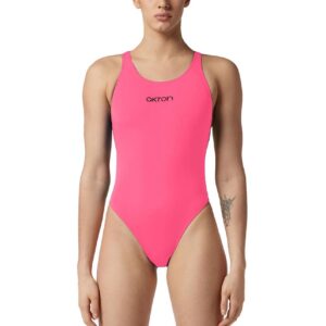 Akron Women's Babbitt Evo 3 Colour Swimsuit - Pink/Blue/Black-0