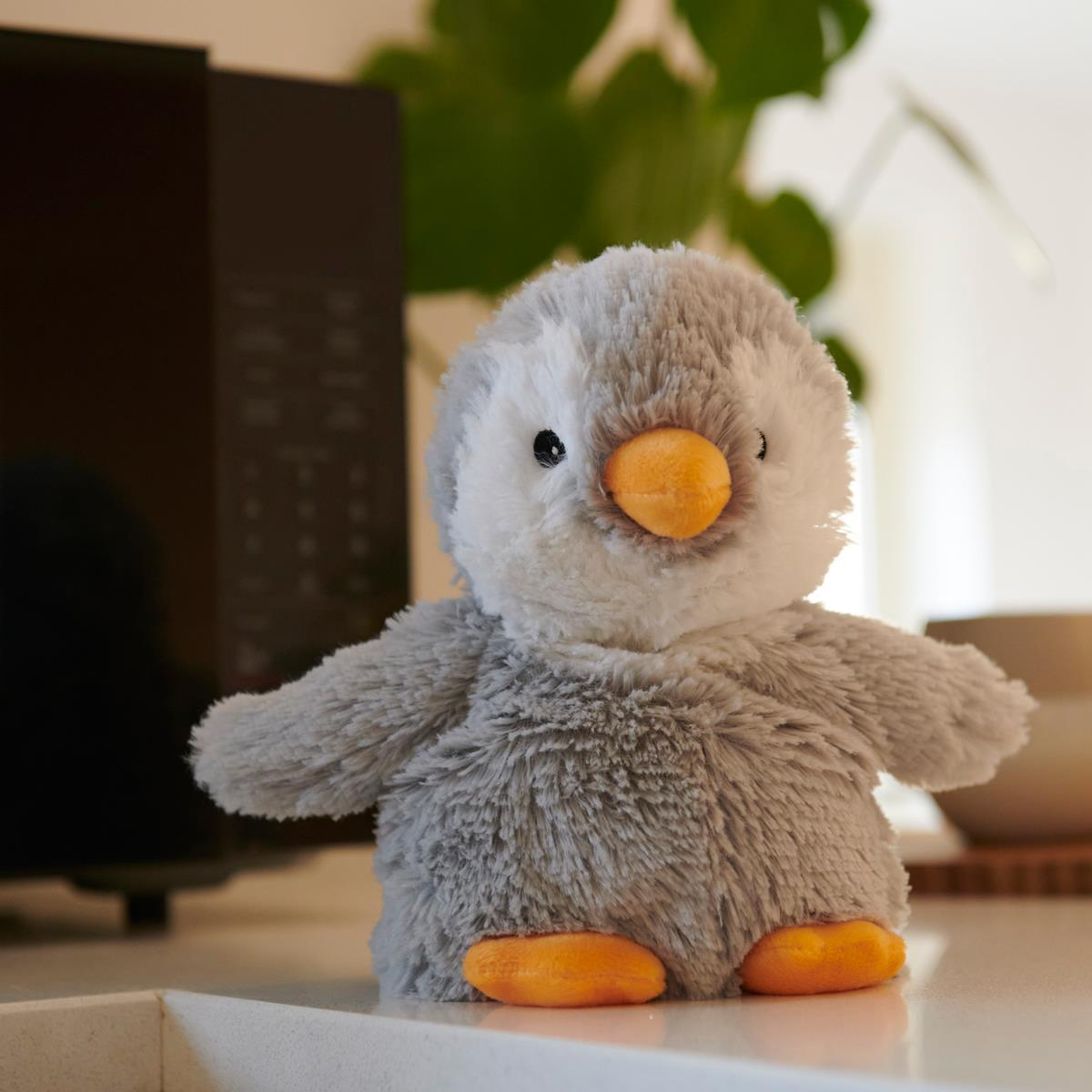 Warmies Microwaveable Grey Penguin - 33 cm-567096
