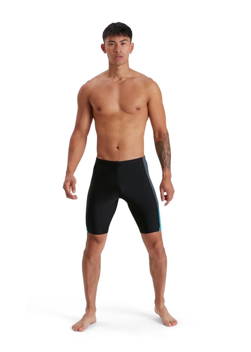 Speedo Dive Jammer - Black/ Hypersonic Blue/ USA Charcoal