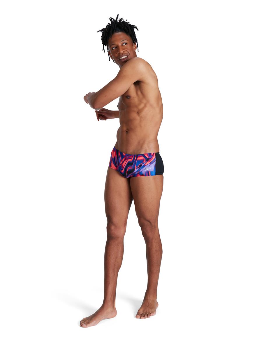 Speedo Allover Digital 14cm Brief - Black/ Red/ Blue/ Ultraviolet-567085