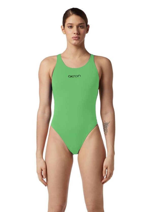 Akron Women's Babbitt Evo Swimsuit - Montecarlo Green-0