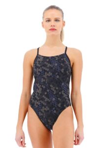 TYR Women's Carbon Hex Cutoutfit Swimsuit - Black