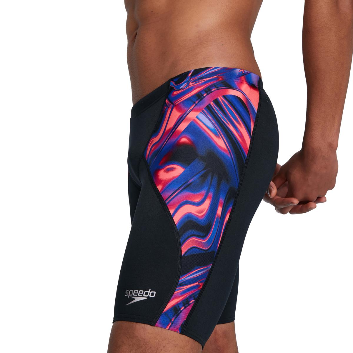 Speedo Allover Digital V-Cut Jammer - Black/ Red/ Blue/ Ultraviolet-567079