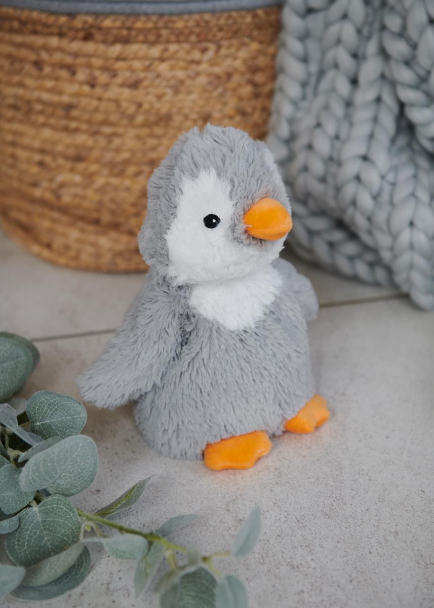 Warmies Microwaveable Grey Penguin - 33 cm-567101