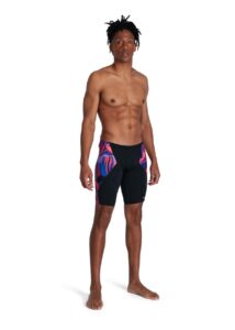 Speedo Allover Digital V-Cut Jammer - Black/ Red/ Blue/ Ultraviolet