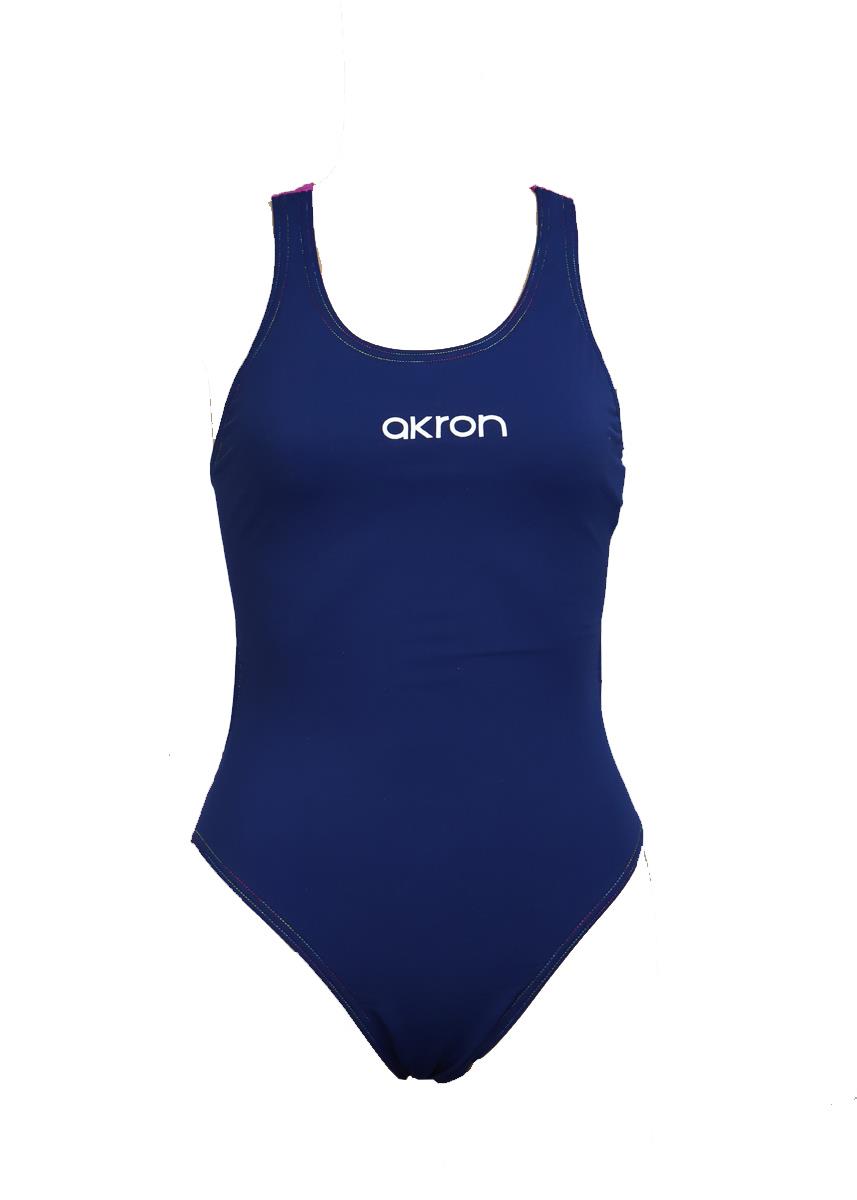 Akron Women's Babbitt Evo Swimsuit - Navy Blue/Deejay Pink-566625