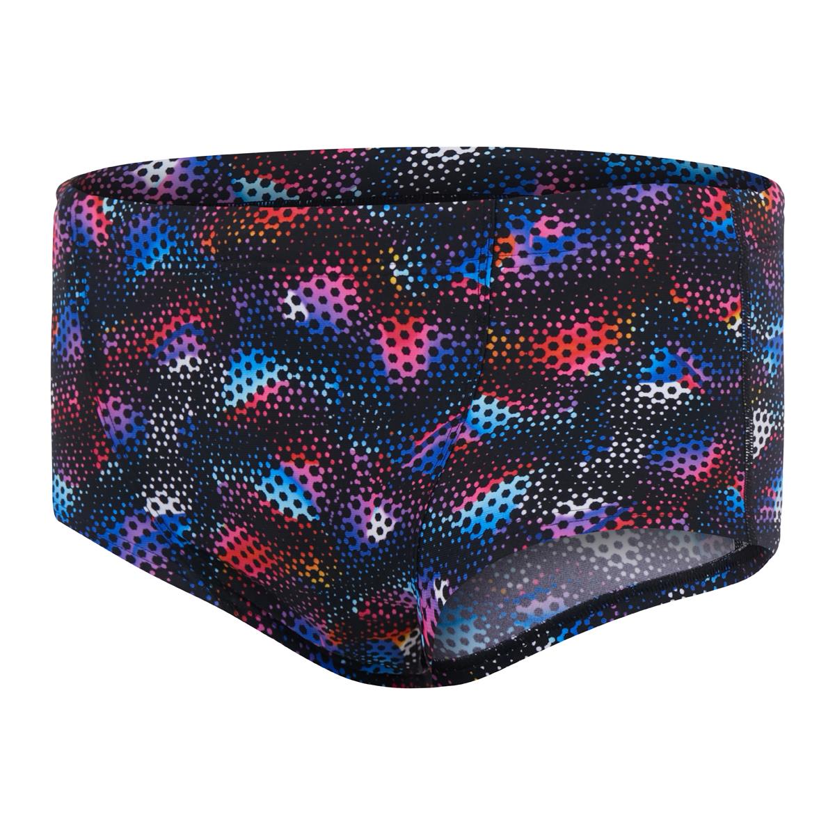 Speedo Mens Kaleidoscope 17cm Brief - Black/ Blue/ Adriatic/ Tangerine-567084
