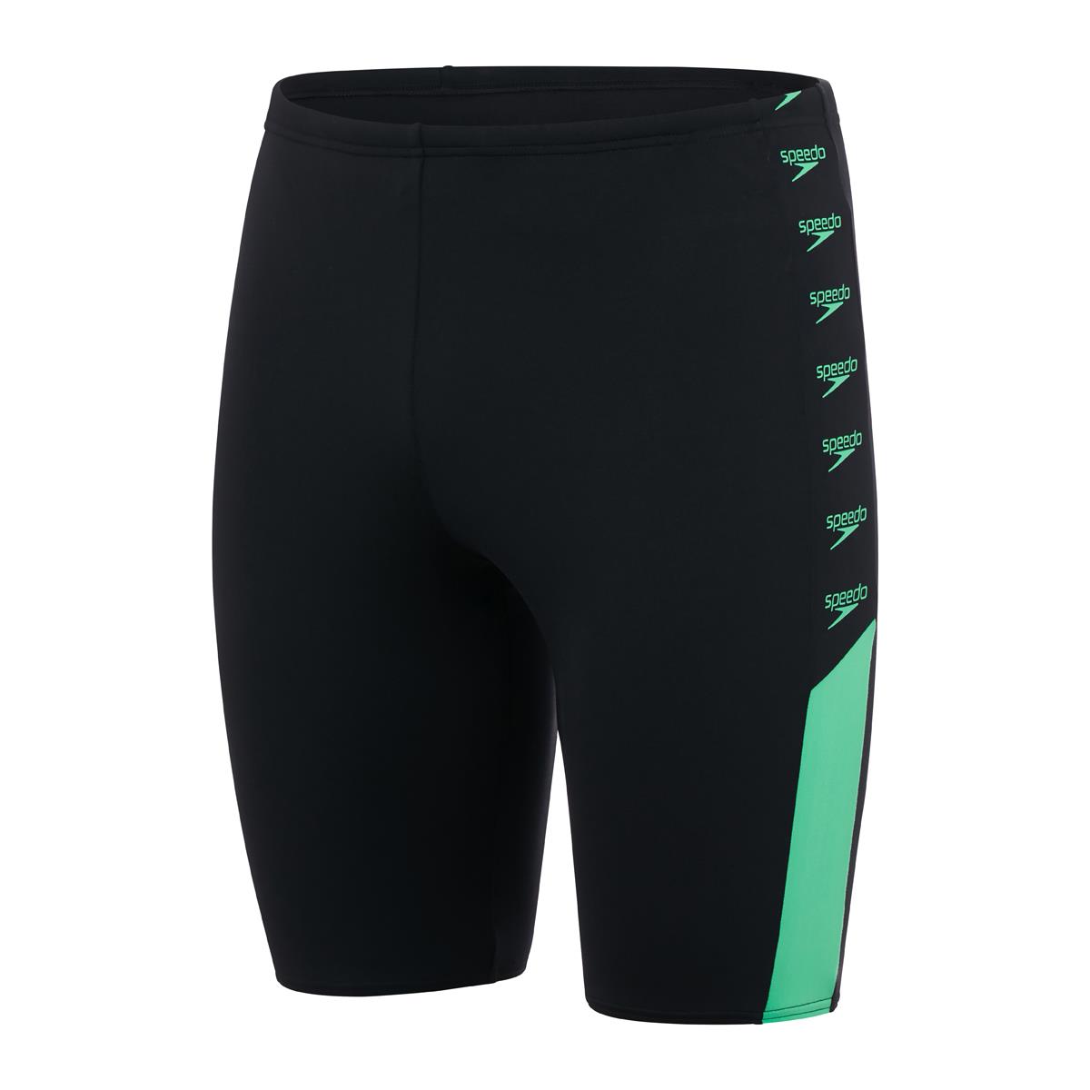 Speedo Boom Logo Splice Jammer - Black/ Fake Green-566938