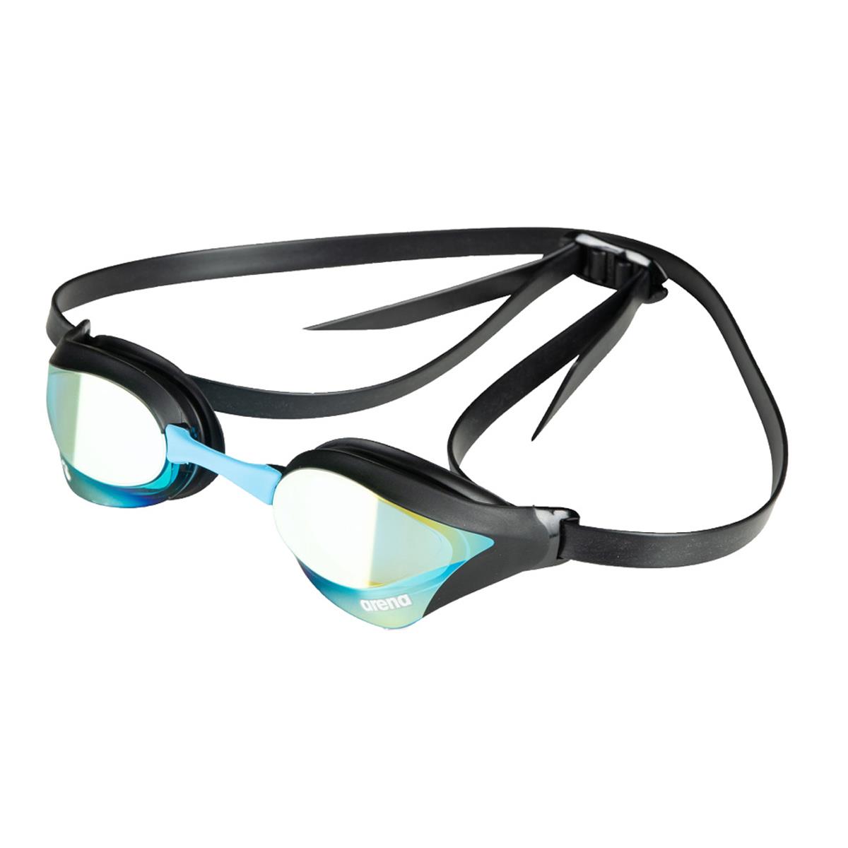 Arena Cobra Core Swipe Mirrored Goggles - Aqua/Black-0