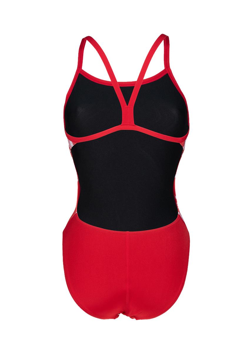 Arena Marbled Challenge Back Swimsuit - Red/Multi-568478