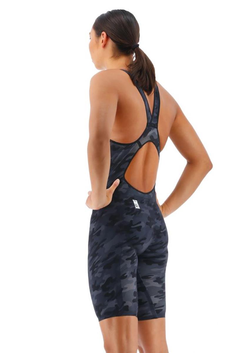 TYR Venzo Camo Open Back Kneeskin - Black-567895