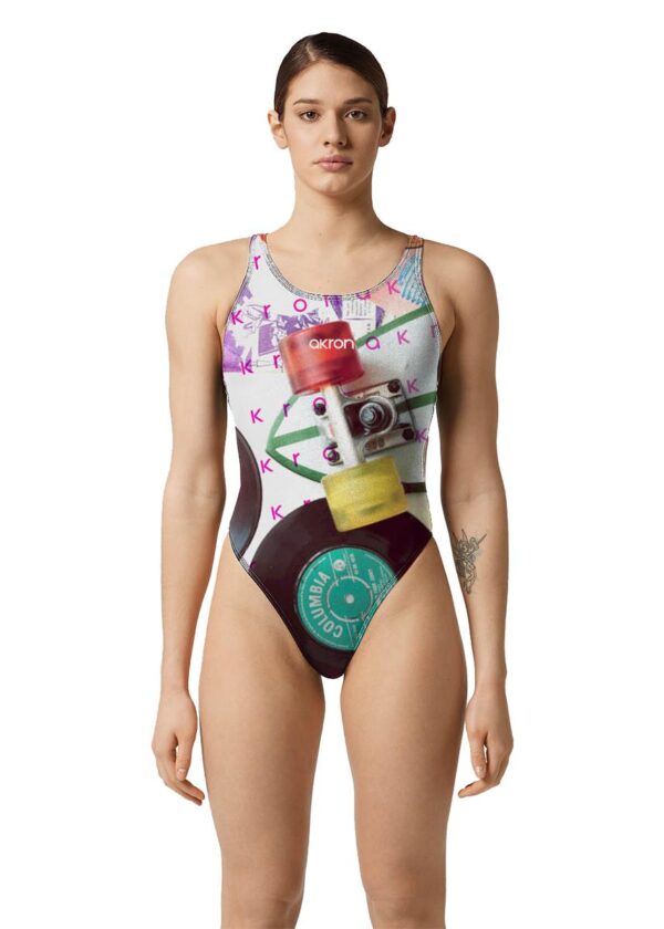 Akron Women's Gre Swimsuit-0