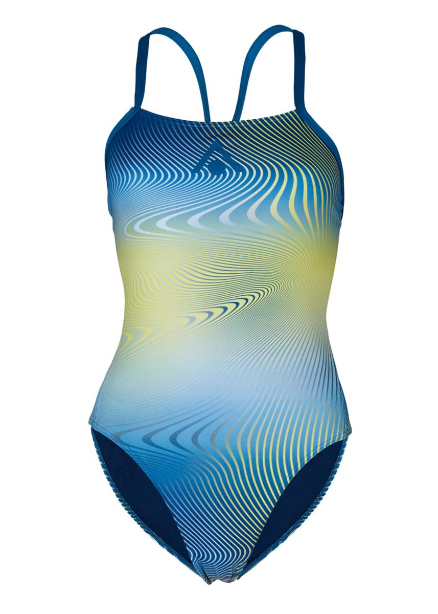 Aquasphere Womens Essential Tie Back Swimsuit - Lightning Wave-568943