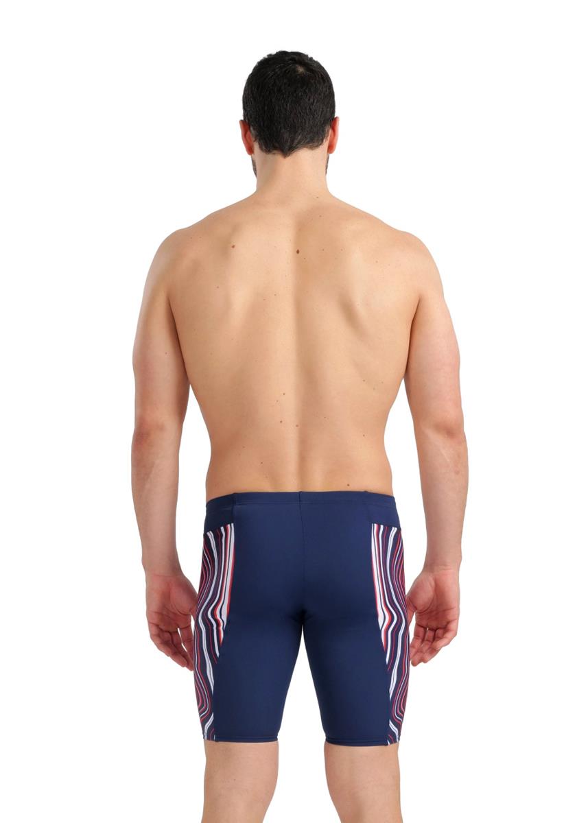 Arena Marble Print Jammer - Navy/Red/Multi-brand