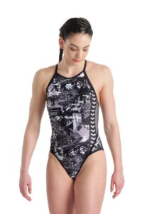 Arena Icons Swimsuit - Multi/Asphalt/Black
