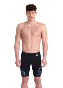 Arena Allover Swim Jammer - Black/Multi
