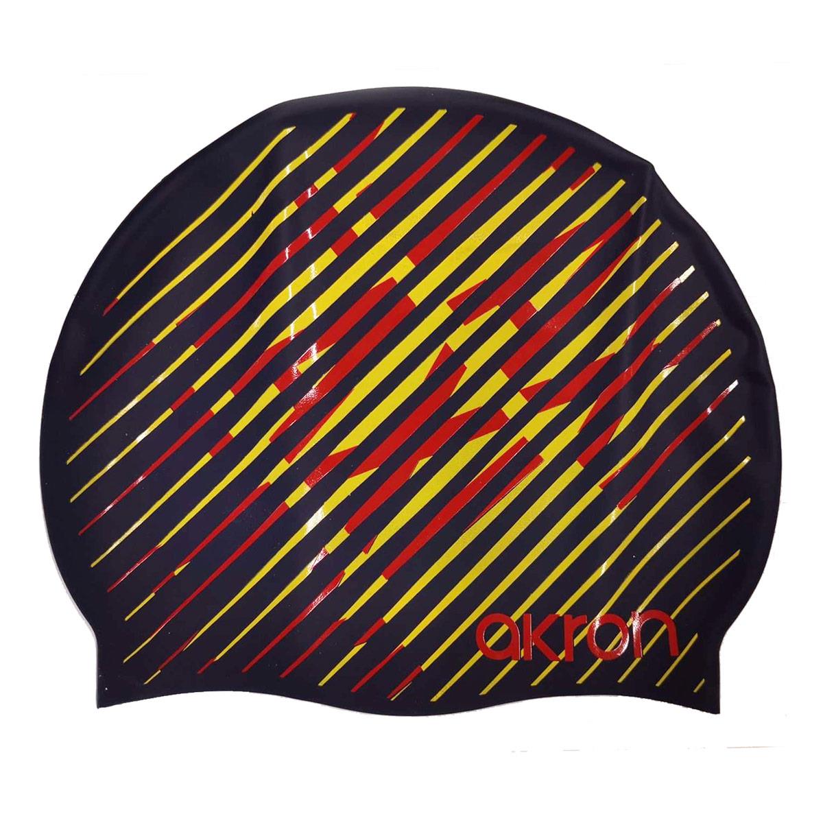 Akron Silicone Swim Cap - Fumy Print-0