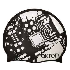 Akron Silicone Swim Cap - Vinny Print-0
