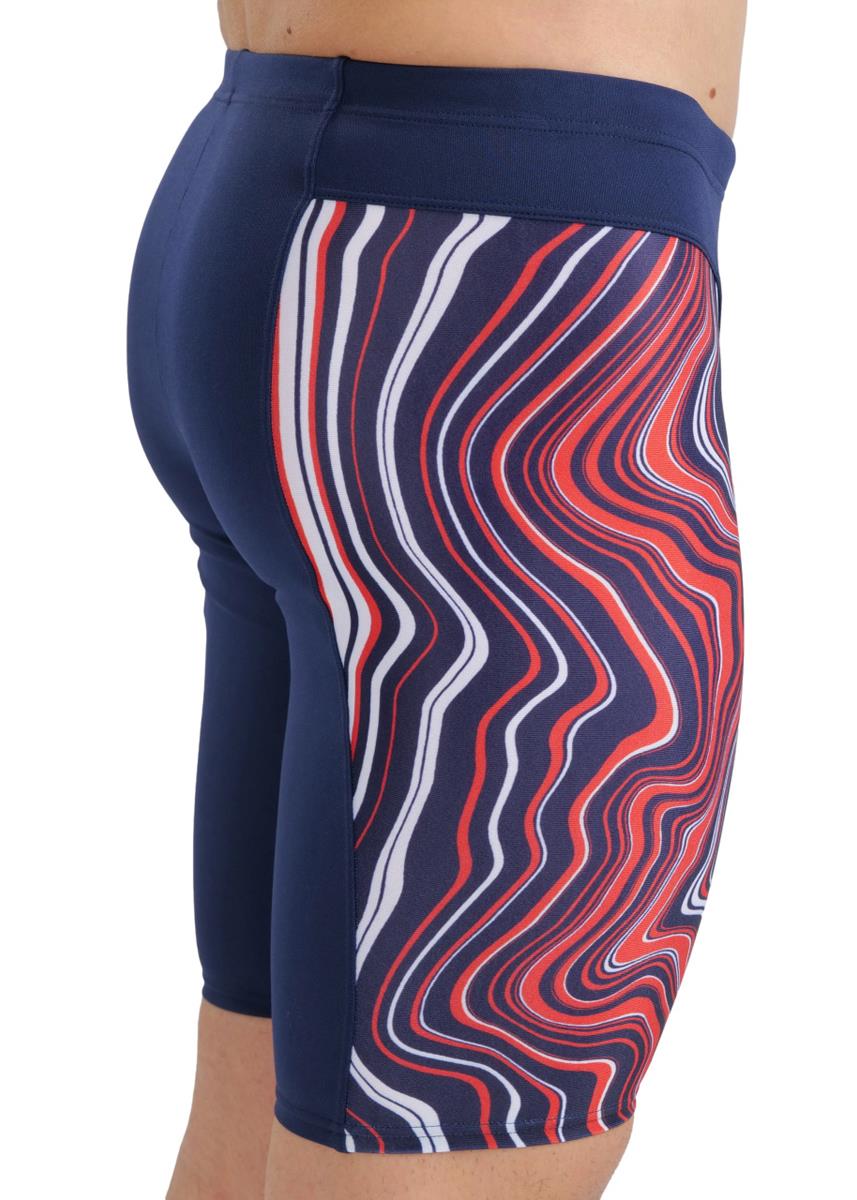 Arena Marble Print Jammer - Navy/Red/Multi-568330