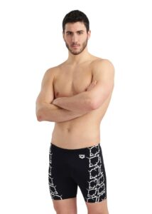 Arena Swim Graphic Mid Jammer - Black